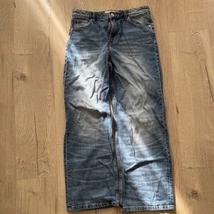 Bershka High Rise Blue Jeans
